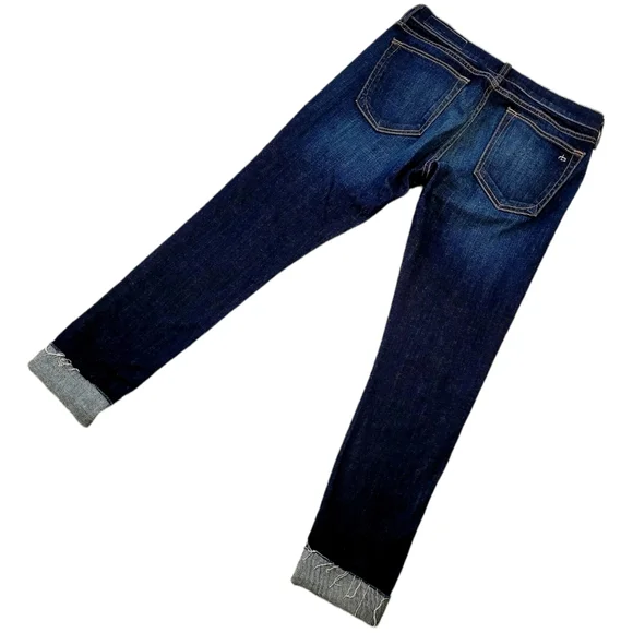 Rag & Bone Dre Raw Hem Boyfriend Denim Jeans in Yesler Wash 27 - Picture 6 of 11